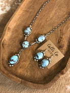 The Copeland Lariat Necklace Set, 12-Necklaces-Calli Co., Turquoise and Silver Jewelry, Native American Handmade, Zuni Tribe, Navajo Tribe, Brock Texas