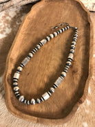 The Picabo Navajo Pearl Necklace-Necklaces-Calli Co., Turquoise and Silver Jewelry, Native American Handmade, Zuni Tribe, Navajo Tribe, Brock Texas