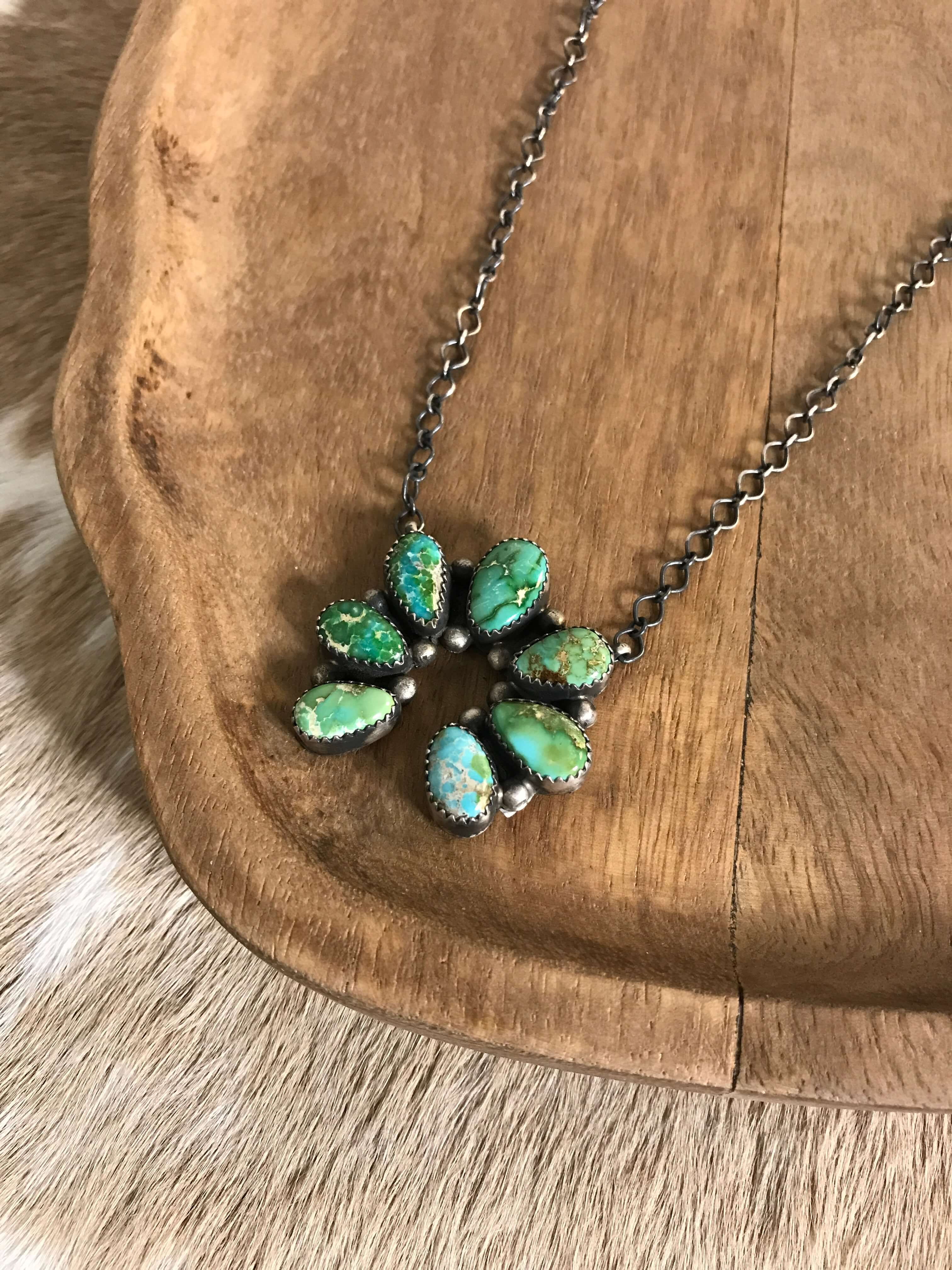 The Naja Necklace, 24-Necklaces-Calli Co., Turquoise and Silver Jewelry, Native American Handmade, Zuni Tribe, Navajo Tribe, Brock Texas