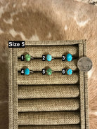 The Willowcreek Turquoise Rings-Rings-Calli Co., Turquoise and Silver Jewelry, Native American Handmade, Zuni Tribe, Navajo Tribe, Brock Texas