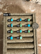 The Willowcreek Turquoise Rings-Rings-Calli Co., Turquoise and Silver Jewelry, Native American Handmade, Zuni Tribe, Navajo Tribe, Brock Texas