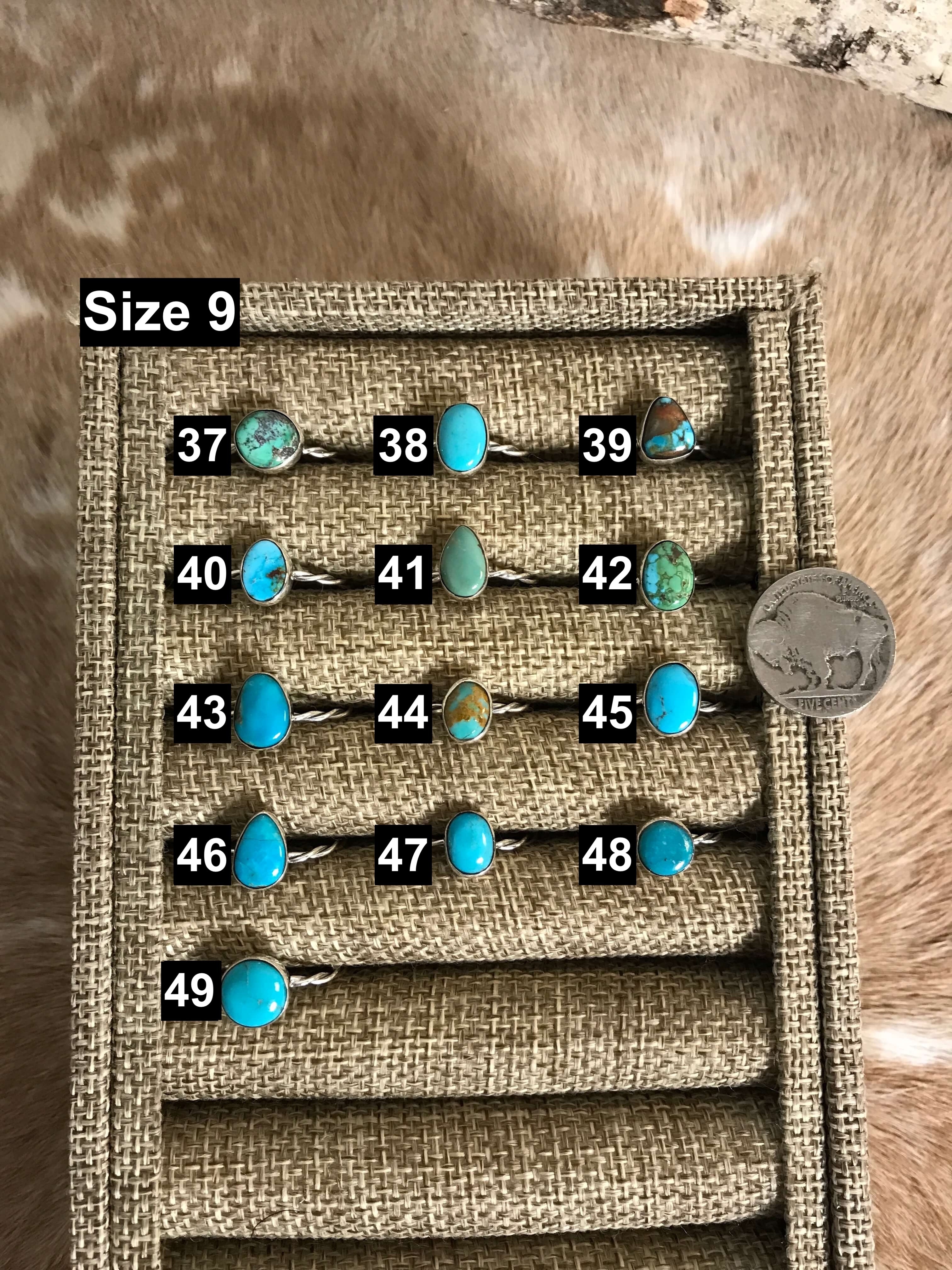 The Willowcreek Turquoise Rings-Rings-Calli Co., Turquoise and Silver Jewelry, Native American Handmade, Zuni Tribe, Navajo Tribe, Brock Texas