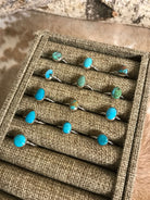 The Willowcreek Turquoise Rings-Rings-Calli Co., Turquoise and Silver Jewelry, Native American Handmade, Zuni Tribe, Navajo Tribe, Brock Texas