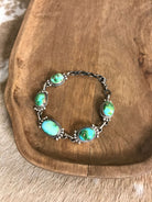 The Norland Link Bracelet, 2-Bracelets & Cuffs-Calli Co., Turquoise and Silver Jewelry, Native American Handmade, Zuni Tribe, Navajo Tribe, Brock Texas