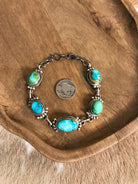 The Norland Link Bracelet, 3-Bracelets & Cuffs-Calli Co., Turquoise and Silver Jewelry, Native American Handmade, Zuni Tribe, Navajo Tribe, Brock Texas