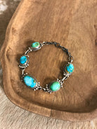 The Norland Link Bracelet, 3-Bracelets & Cuffs-Calli Co., Turquoise and Silver Jewelry, Native American Handmade, Zuni Tribe, Navajo Tribe, Brock Texas
