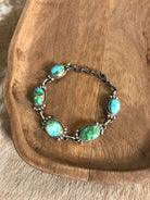 The Norland Link Bracelet, 4-Bracelets & Cuffs-Calli Co., Turquoise and Silver Jewelry, Native American Handmade, Zuni Tribe, Navajo Tribe, Brock Texas