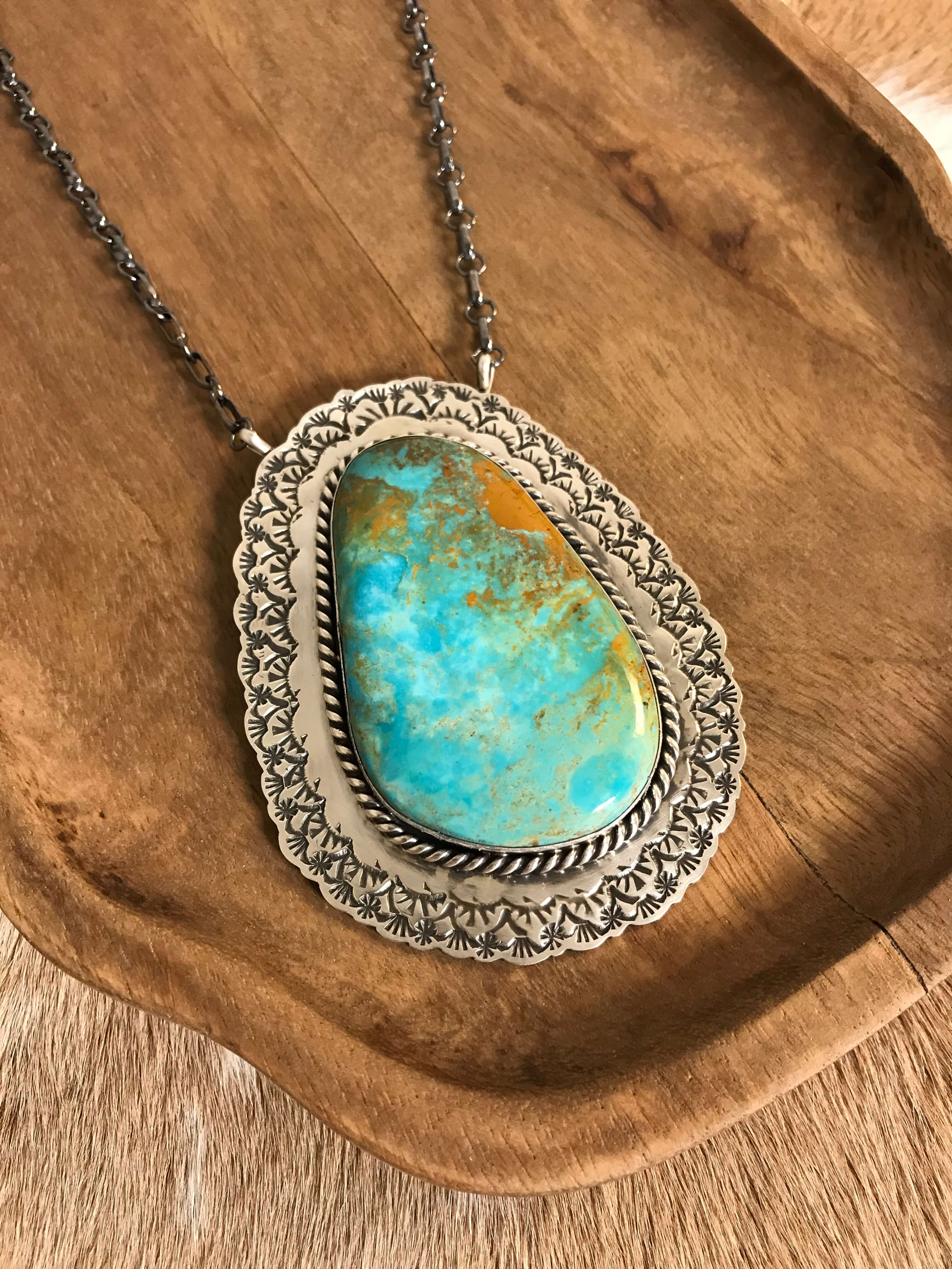 The Mirrormont Necklace, 3-Necklaces-Calli Co., Turquoise and Silver Jewelry, Native American Handmade, Zuni Tribe, Navajo Tribe, Brock Texas
