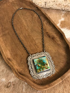 The Mirrormont Necklace, 4-Necklaces-Calli Co., Turquoise and Silver Jewelry, Native American Handmade, Zuni Tribe, Navajo Tribe, Brock Texas