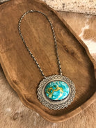 The Mirrormont Necklace, 5-Necklaces-Calli Co., Turquoise and Silver Jewelry, Native American Handmade, Zuni Tribe, Navajo Tribe, Brock Texas