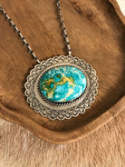 The Mirrormont Necklace, 5-Necklaces-Calli Co., Turquoise and Silver Jewelry, Native American Handmade, Zuni Tribe, Navajo Tribe, Brock Texas