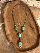 The Copeland Lariat Necklace Set, 13-Necklaces-Calli Co., Turquoise and Silver Jewelry, Native American Handmade, Zuni Tribe, Navajo Tribe, Brock Texas