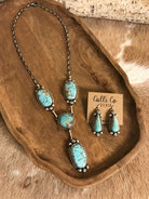 The Copeland Lariat Necklace Set, 14-Necklaces-Calli Co., Turquoise and Silver Jewelry, Native American Handmade, Zuni Tribe, Navajo Tribe, Brock Texas