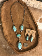 The Copeland Lariat Necklace Set, 14-Necklaces-Calli Co., Turquoise and Silver Jewelry, Native American Handmade, Zuni Tribe, Navajo Tribe, Brock Texas