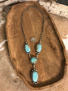 The Copeland Lariat Necklace Set, 14-Necklaces-Calli Co., Turquoise and Silver Jewelry, Native American Handmade, Zuni Tribe, Navajo Tribe, Brock Texas