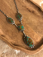 The Copeland Lariat Necklace Set, 16-Necklaces-Calli Co., Turquoise and Silver Jewelry, Native American Handmade, Zuni Tribe, Navajo Tribe, Brock Texas