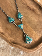 The Copeland Lariat Necklace Set, 19-Necklaces-Calli Co., Turquoise and Silver Jewelry, Native American Handmade, Zuni Tribe, Navajo Tribe, Brock Texas