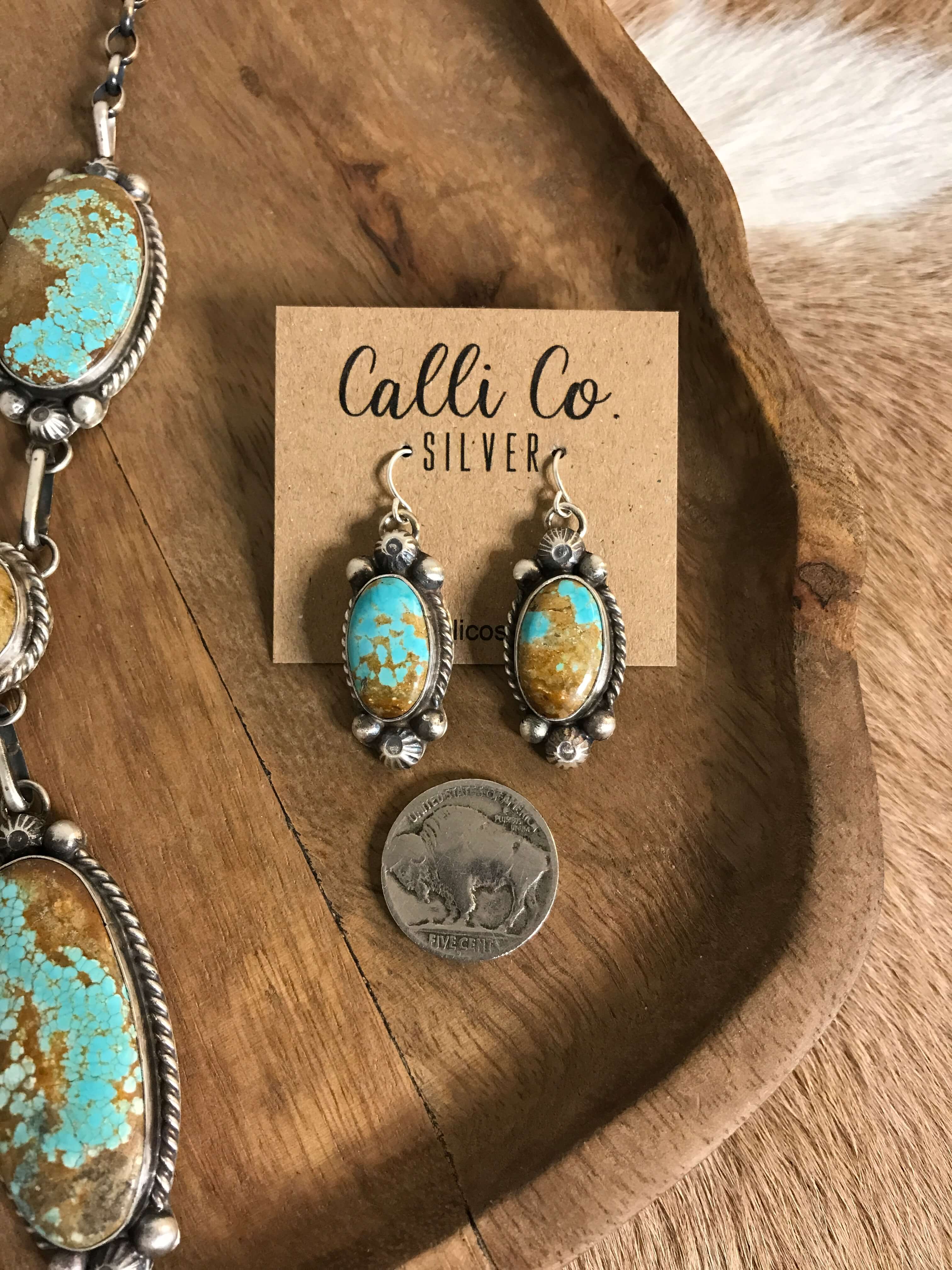 The Copeland Lariat Necklace Set, 20-Necklaces-Calli Co., Turquoise and Silver Jewelry, Native American Handmade, Zuni Tribe, Navajo Tribe, Brock Texas