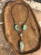 The Copeland Lariat Necklace Set, 20-Necklaces-Calli Co., Turquoise and Silver Jewelry, Native American Handmade, Zuni Tribe, Navajo Tribe, Brock Texas