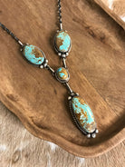 The Copeland Lariat Necklace Set, 20-Necklaces-Calli Co., Turquoise and Silver Jewelry, Native American Handmade, Zuni Tribe, Navajo Tribe, Brock Texas