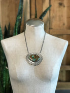 The Mirrormont Necklace, 1-Necklaces-Calli Co., Turquoise and Silver Jewelry, Native American Handmade, Zuni Tribe, Navajo Tribe, Brock Texas