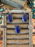 The Ward Rings in Lapis-Rings-Calli Co., Turquoise and Silver Jewelry, Native American Handmade, Zuni Tribe, Navajo Tribe, Brock Texas