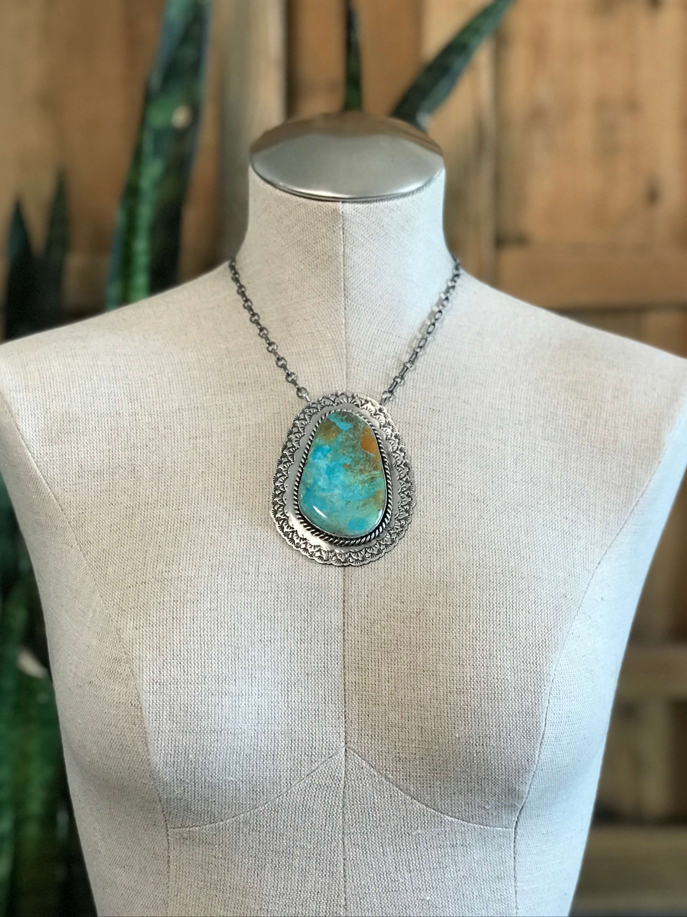 The Mirrormont Necklace, 3-Necklaces-Calli Co., Turquoise and Silver Jewelry, Native American Handmade, Zuni Tribe, Navajo Tribe, Brock Texas
