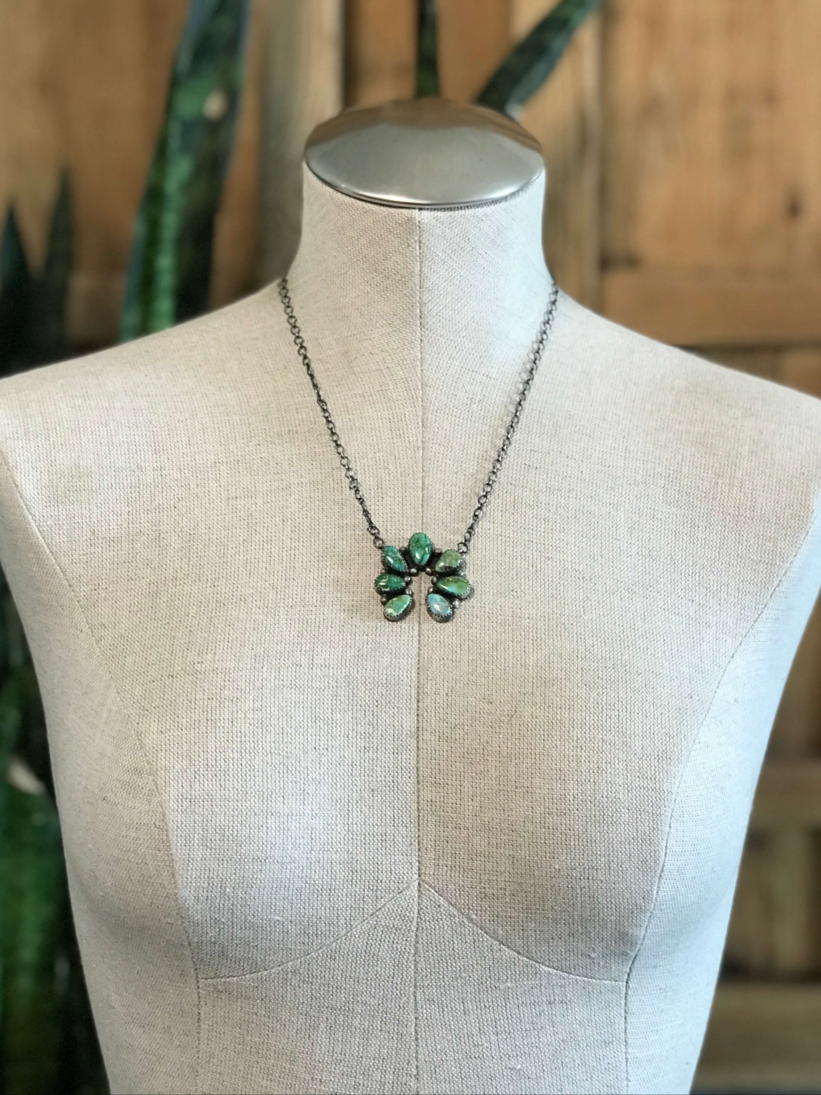 The Naja Necklace, 24-Necklaces-Calli Co., Turquoise and Silver Jewelry, Native American Handmade, Zuni Tribe, Navajo Tribe, Brock Texas