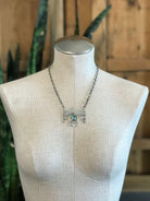 The Tahoka Thunderbird Necklace, 11-Necklaces-Calli Co., Turquoise and Silver Jewelry, Native American Handmade, Zuni Tribe, Navajo Tribe, Brock Texas