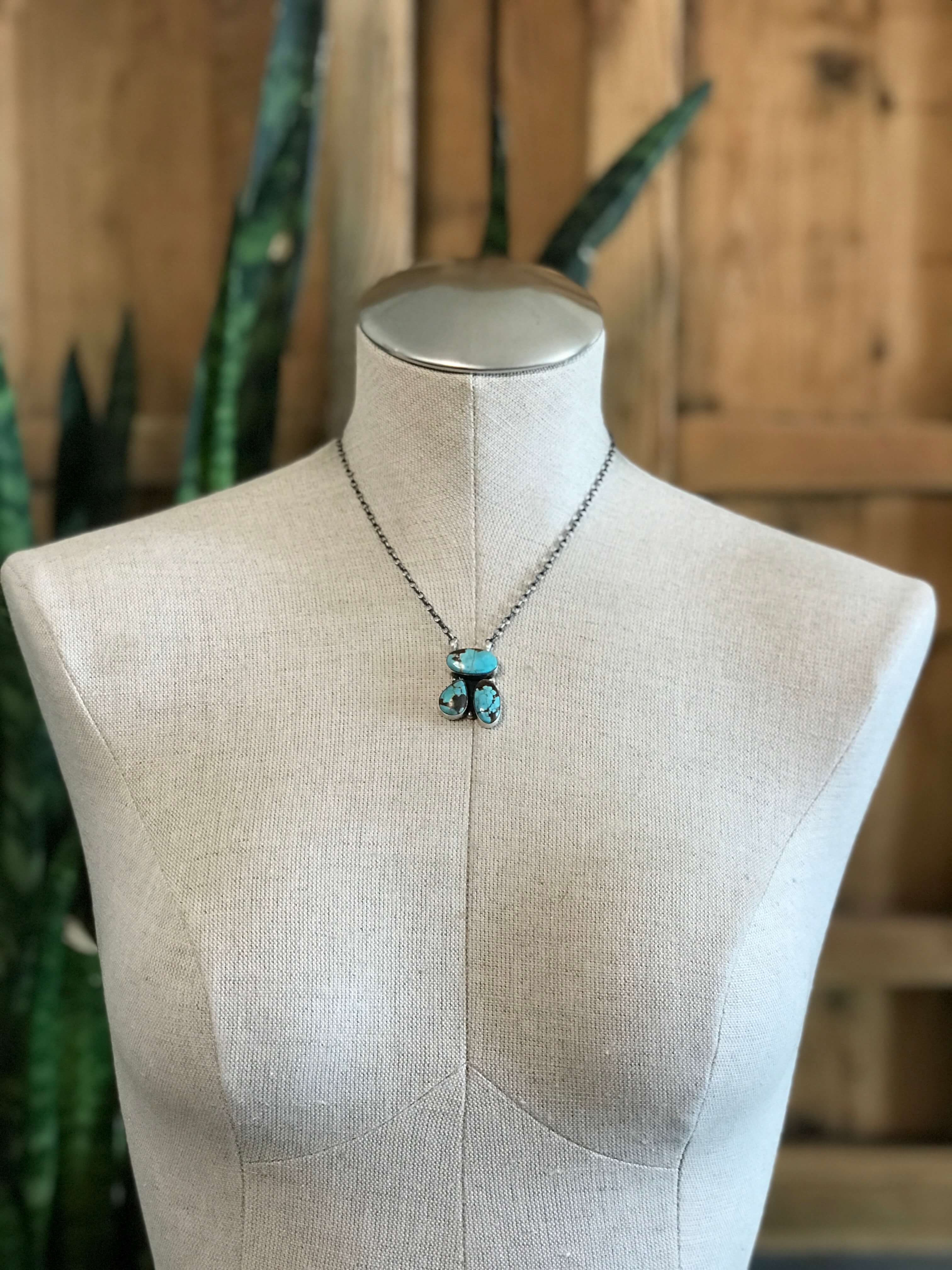 The Tempe Necklace, 15-Necklaces-Calli Co., Turquoise and Silver Jewelry, Native American Handmade, Zuni Tribe, Navajo Tribe, Brock Texas