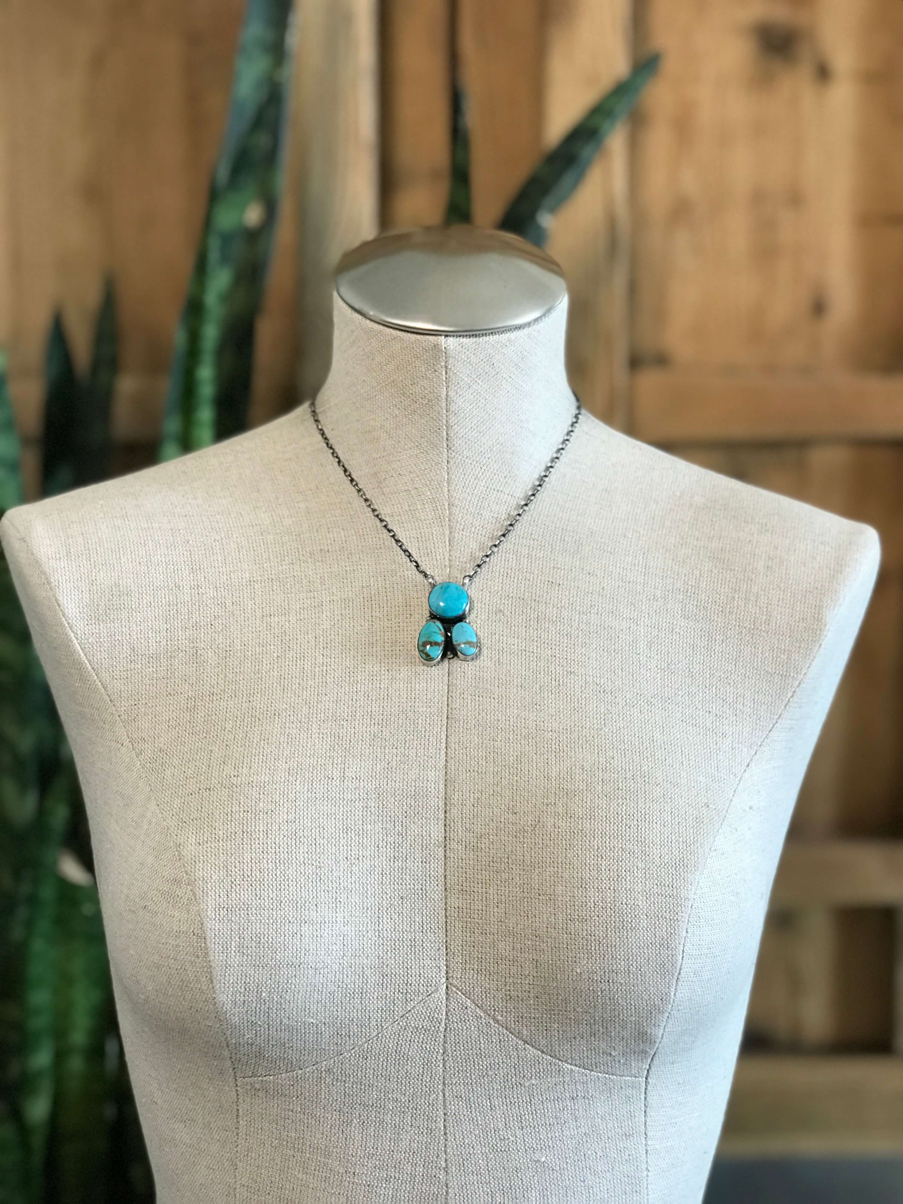 The Tempe Necklace, 17-Necklaces-Calli Co., Turquoise and Silver Jewelry, Native American Handmade, Zuni Tribe, Navajo Tribe, Brock Texas