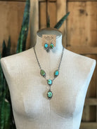 The Copeland Lariat Necklace Set, 13-Necklaces-Calli Co., Turquoise and Silver Jewelry, Native American Handmade, Zuni Tribe, Navajo Tribe, Brock Texas