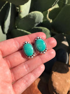 The Turquoise Studs, 6-Earrings-Calli Co., Turquoise and Silver Jewelry, Native American Handmade, Zuni Tribe, Navajo Tribe, Brock Texas