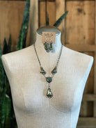 The Copeland Lariat Necklace Set, 15-Necklaces-Calli Co., Turquoise and Silver Jewelry, Native American Handmade, Zuni Tribe, Navajo Tribe, Brock Texas
