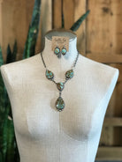 The Copeland Lariat Necklace Set, 17-Necklaces-Calli Co., Turquoise and Silver Jewelry, Native American Handmade, Zuni Tribe, Navajo Tribe, Brock Texas