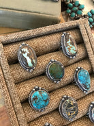 The Ward Rings in Turquoise-Rings-Calli Co., Turquoise and Silver Jewelry, Native American Handmade, Zuni Tribe, Navajo Tribe, Brock Texas