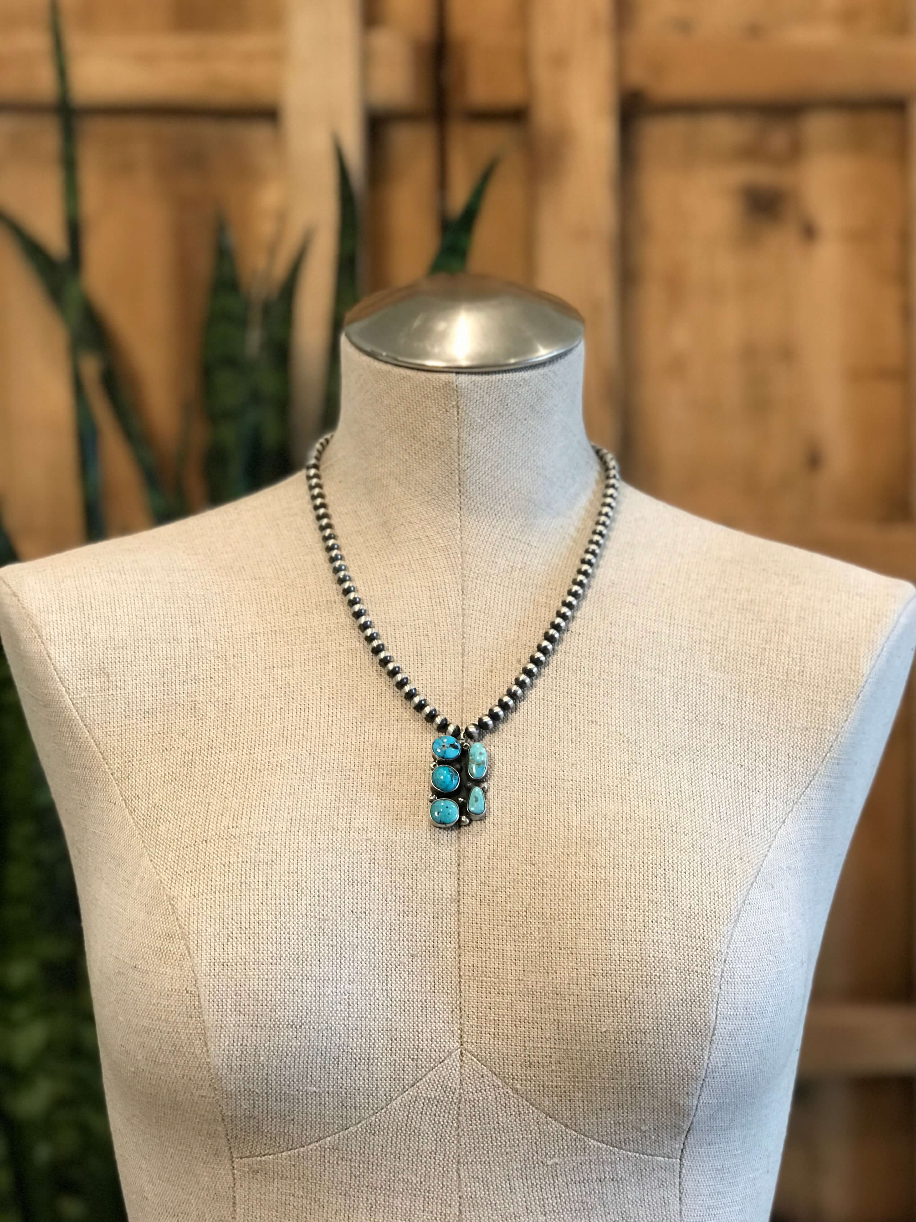 The Belterra Necklace, 2-Necklaces-Calli Co., Turquoise and Silver Jewelry, Native American Handmade, Zuni Tribe, Navajo Tribe, Brock Texas