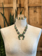 The Boca Grande Squash Blossom Necklace Set-Necklaces-Calli Co., Turquoise and Silver Jewelry, Native American Handmade, Zuni Tribe, Navajo Tribe, Brock Texas