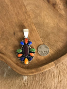 The Paicines Pendant-Pendants-Calli Co., Turquoise and Silver Jewelry, Native American Handmade, Zuni Tribe, Navajo Tribe, Brock Texas