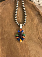 The Paicines Pendant-Pendants-Calli Co., Turquoise and Silver Jewelry, Native American Handmade, Zuni Tribe, Navajo Tribe, Brock Texas