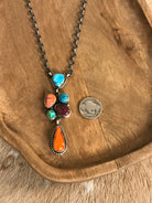 The Ritter Necklace-Necklaces-Calli Co., Turquoise and Silver Jewelry, Native American Handmade, Zuni Tribe, Navajo Tribe, Brock Texas