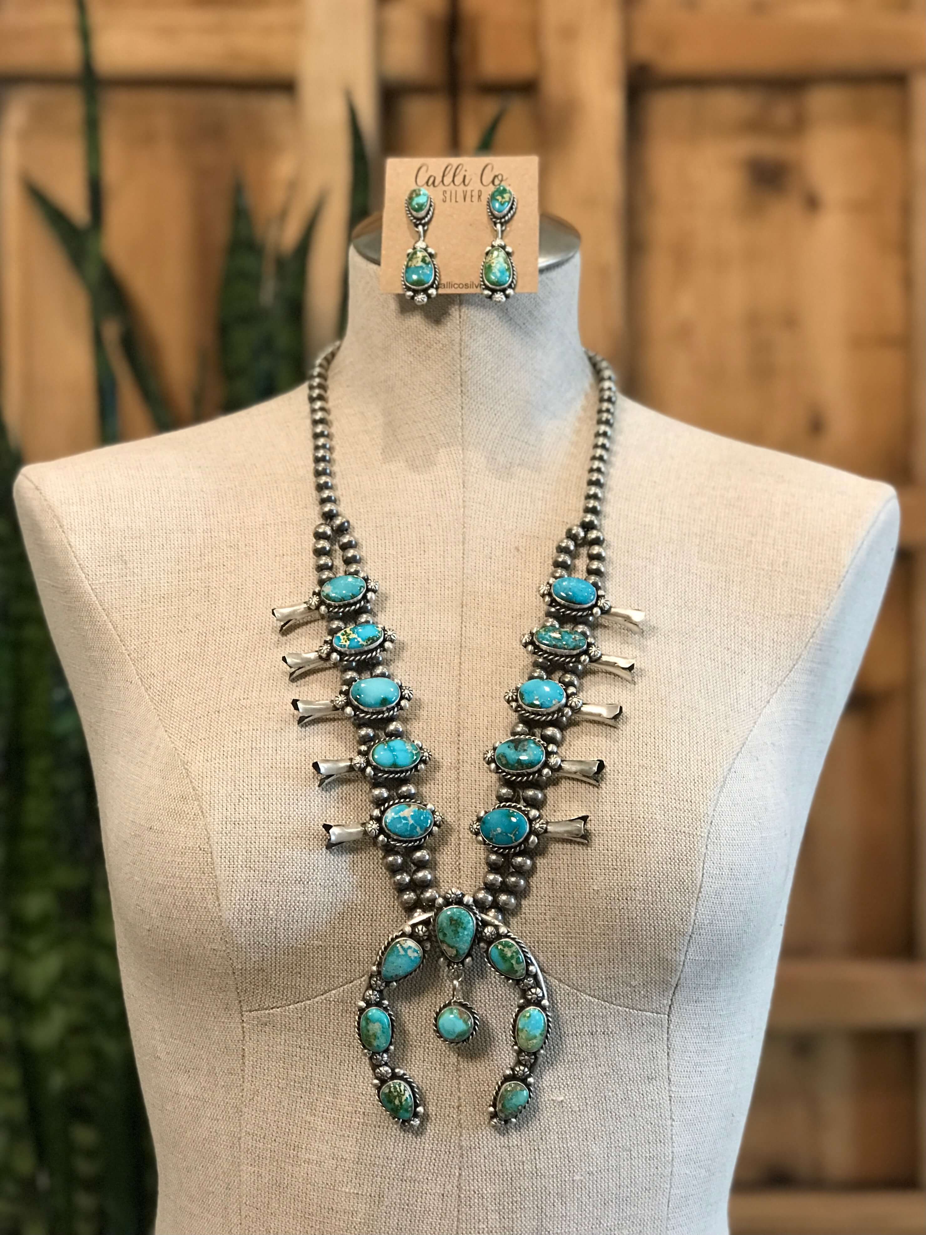 The Wind River Squash Blossom Necklace Set | Calli Co. Silver