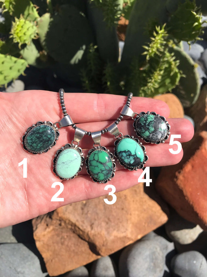 The Palisades Pendants-Pendants-Calli Co., Turquoise and Silver Jewelry, Native American Handmade, Zuni Tribe, Navajo Tribe, Brock Texas