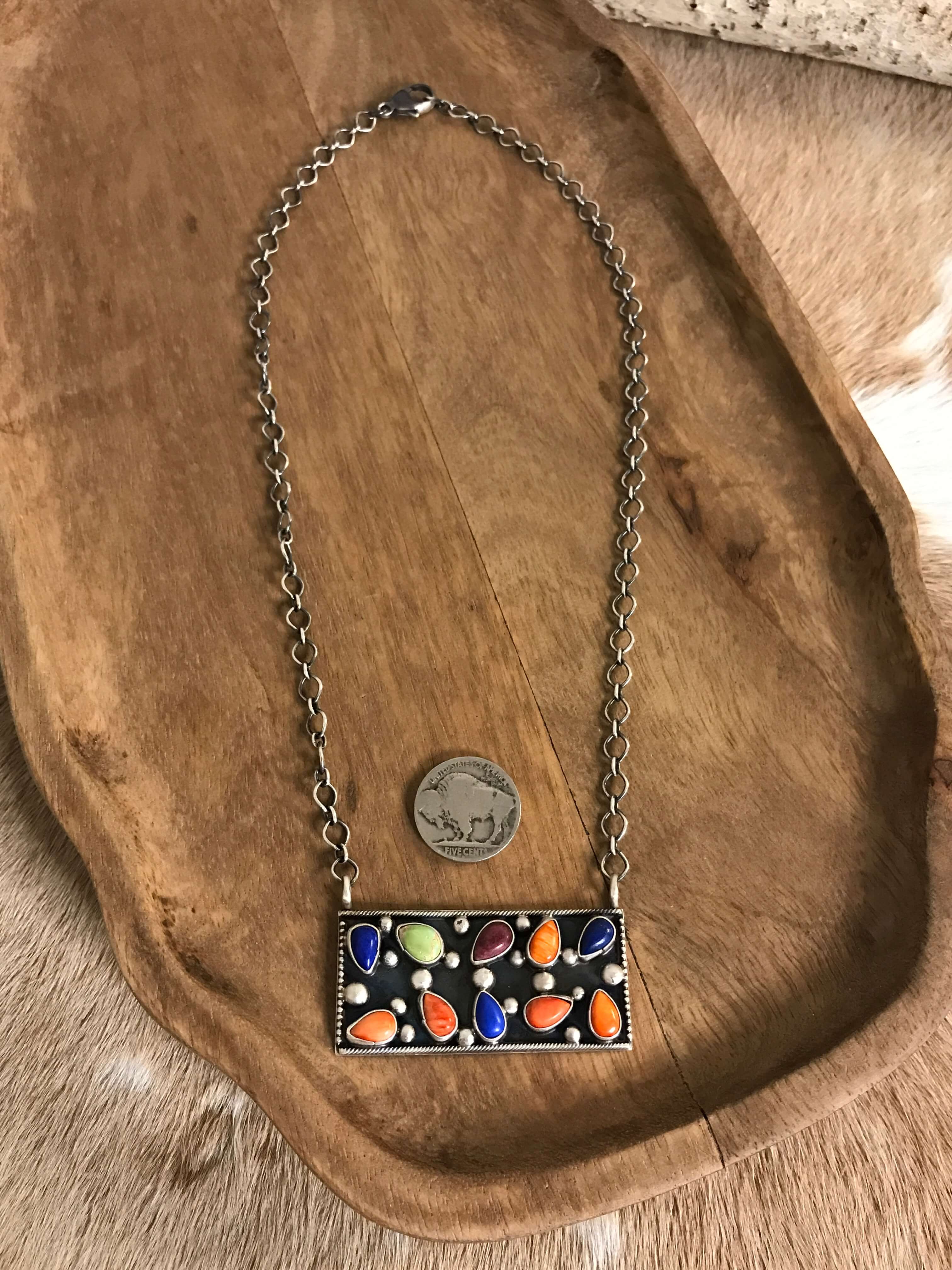 The Northern Necklace, 3-Necklaces-Calli Co., Turquoise and Silver Jewelry, Native American Handmade, Zuni Tribe, Navajo Tribe, Brock Texas
