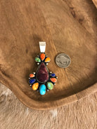 The Hermiston Pendant-Pendants-Calli Co., Turquoise and Silver Jewelry, Native American Handmade, Zuni Tribe, Navajo Tribe, Brock Texas