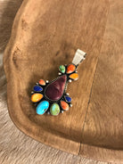 The Hermiston Pendant-Pendants-Calli Co., Turquoise and Silver Jewelry, Native American Handmade, Zuni Tribe, Navajo Tribe, Brock Texas