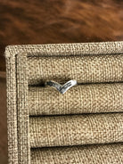 The Inlay Collection Chevron White Buffalo Band-Rings-Calli Co., Turquoise and Silver Jewelry, Native American Handmade, Zuni Tribe, Navajo Tribe, Brock Texas