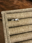 The Inlay Collection Chevron White Buffalo Band-Rings-Calli Co., Turquoise and Silver Jewelry, Native American Handmade, Zuni Tribe, Navajo Tribe, Brock Texas