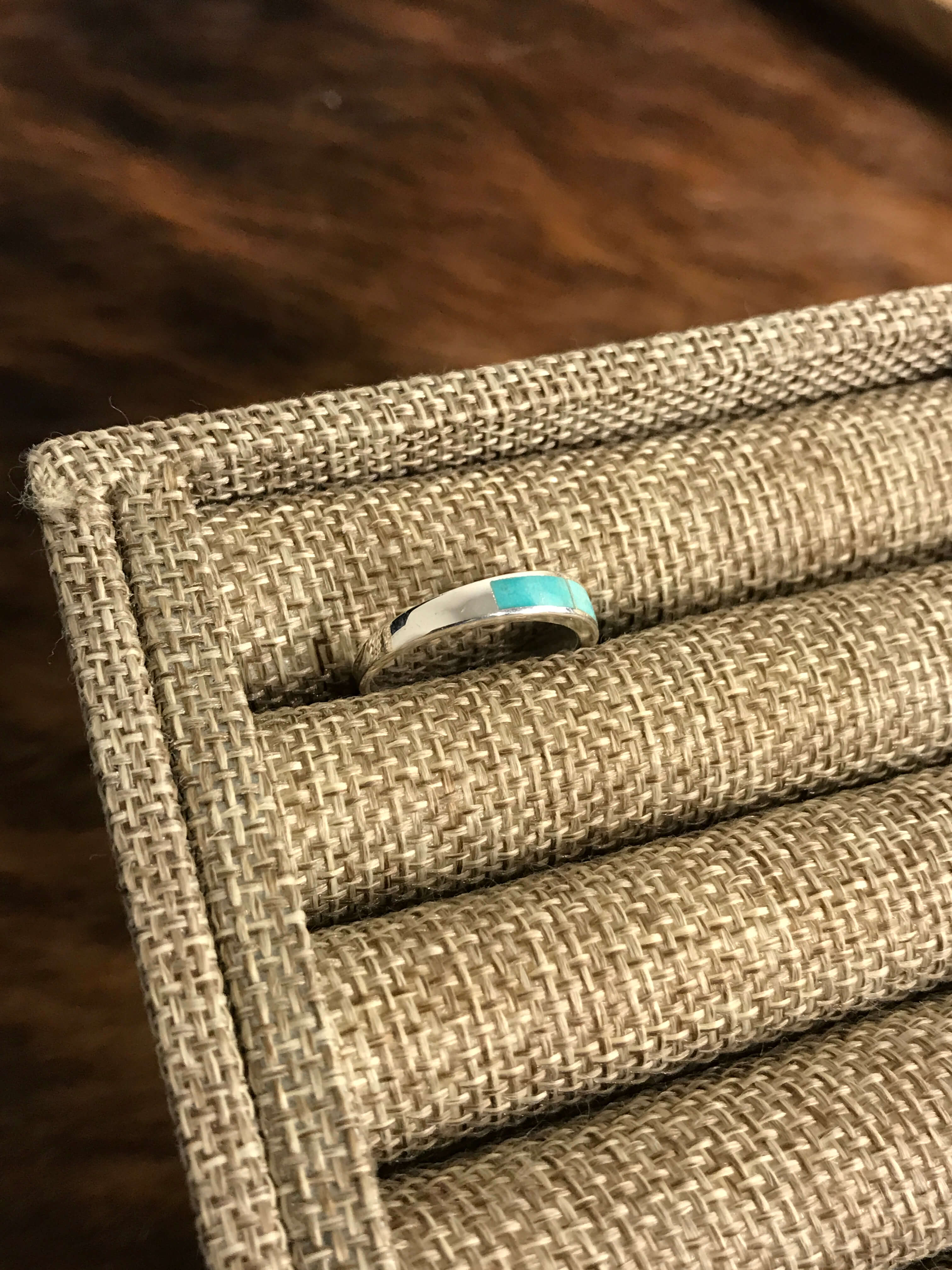 The Inlay Collection Midi Turquoise Band-Rings-Calli Co., Turquoise and Silver Jewelry, Native American Handmade, Zuni Tribe, Navajo Tribe, Brock Texas