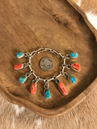 The East Hill Link Bracelet, 1-Bracelets & Cuffs-Calli Co., Turquoise and Silver Jewelry, Native American Handmade, Zuni Tribe, Navajo Tribe, Brock Texas